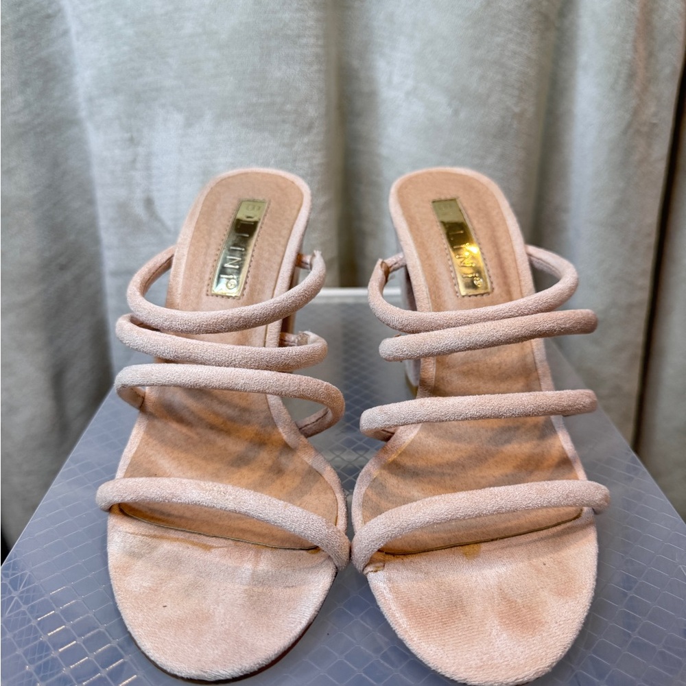Bellini Pink Strappy Heels